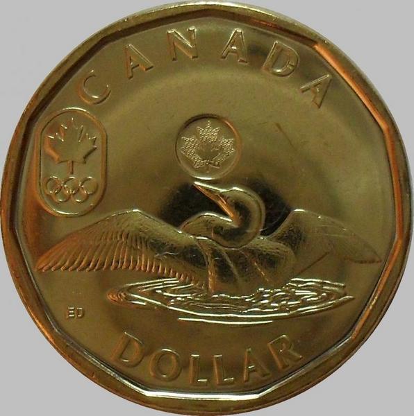 1 доллар 2012. 1 Доллар Канада 2012 года.